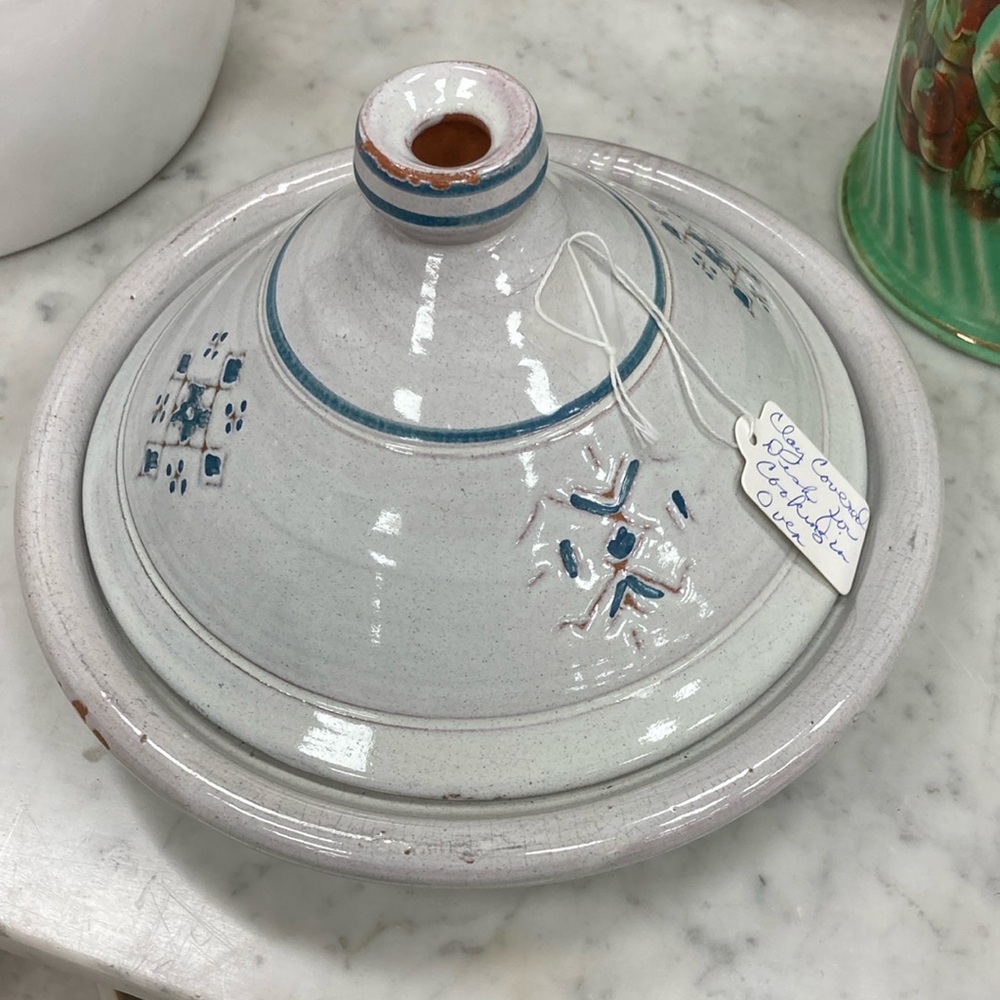 Clay Covered Dish for cooking in Oven